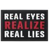 Real eyes make true lies with embroidered Velcro patch