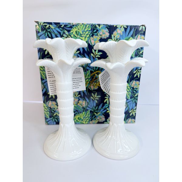 NIB Lilly Pulitzer Candlestick Holder Place Card Holder Gift Set 
