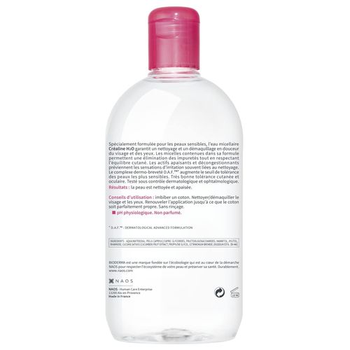 Bioderma Créaline H2O Micellaire Eau Original 500 ml