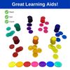 MR CHIPS Plastic Bingo Chips for Games 1000 Count Bag - Solid and Transparent Colors Counting Black 3/4 Inch
