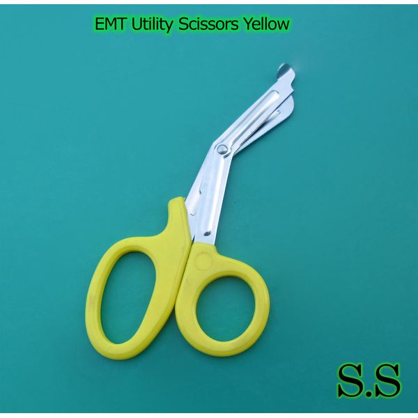 75 YELLOW EMT PARAMEDIC BANDAGE SHEARS EMS SCISSORS 7.5"