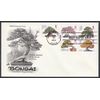 Bonsai Black Pine, Banyan, Trident Maple, Sierra Juniper, Azalea Collectible ArtCraft First Day Cover Stamp FDC 4618-22