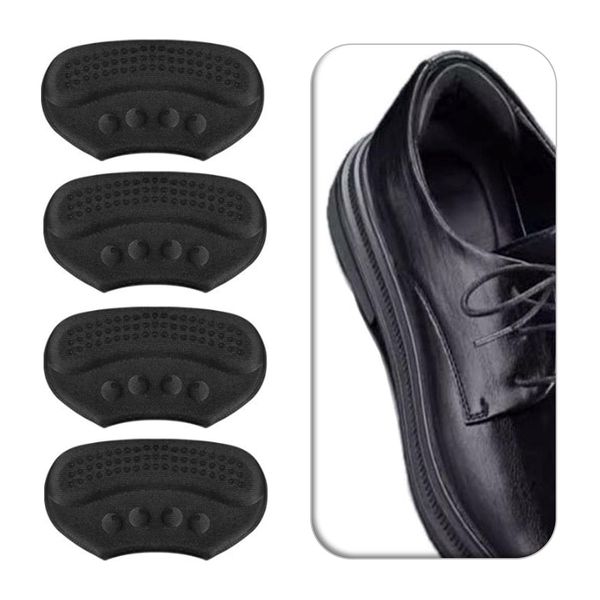 VivoFoot 4 PCs Anti-slip Heel Grips, Heel Liners & Fillers for Loose Shoes, Heel Cushion Inserts, Heel Pads to Prevent Slipping Out, Rubbing and Blisters for Men & Women (Black, 4mm)