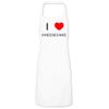 BadgeBeast.co.uk I Love Cheese Cake - White Cooks Bib Apron