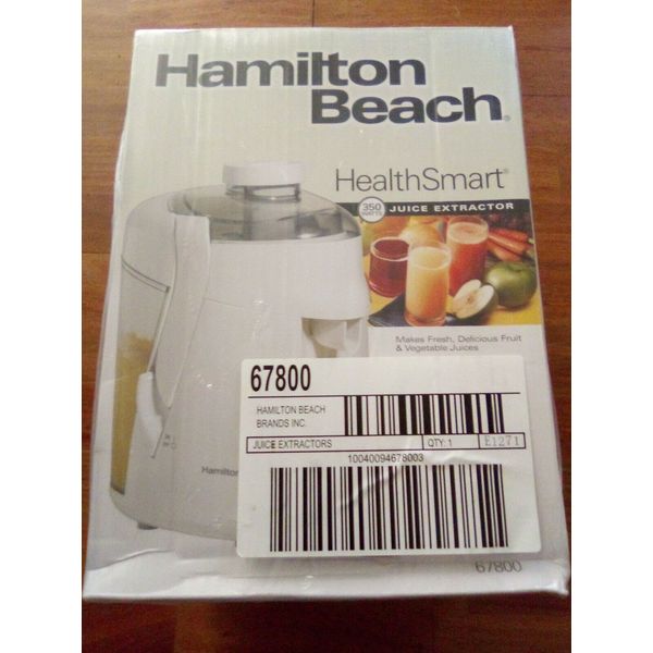 Hamilton Beach Health Smart Juice Extractor, Model # 67800 Brand New in Plastic