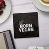 Shopagift Born Vegan 2 Pack Coasters - 9cm x 9cm