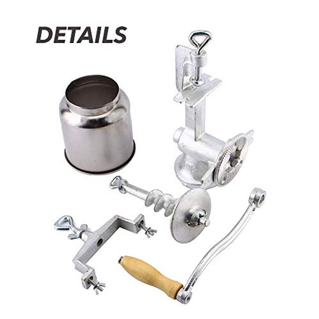 Grain Mill Grain Grinder Manual Mill Food Grinder Hand Crack Corn Grinder  Crank Grains Oats Corn Wheat Coffee Nuts Malt Mill Hand Operated Grain Mill  