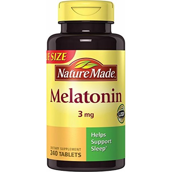 Nature Made Melatonin Tablets- Value Size- 3 Mg- 240 Count