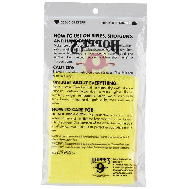 Hoppe's No. 9 Rust And Lead Remover Cloth