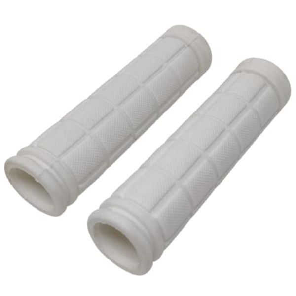 2 x Bike Handle Grips for Bicycle Handlebars [White]