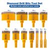 11pcs/Box Diamond Drilling Bits Set Tile Ceramic Cutter Marble Cut Tool Hole Saw