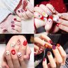 HOWAF 700+pcs Christmas 3D Nail Stickers, Self-adhesive Snowflake Nail Decals Christmas Nail Art Designs Snowflake Nail Sticker for Xmas New Year Nail Art Decorations