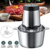 Food Processor Blender 2L Chopper Mixer Meat Spices Grinder Smoothie Maker US