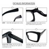 KoKoBin 3 Pack Oprah Oversized reading glasses women's square reader with spring hinges for computers (Black, Brown Leopard, Gray Leopard, 2.5, Dioptres)
