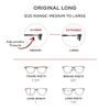 Clic Magnetic Reading Glasses, Computer Readers, Replaceable Lens, Original Long, (M-L, Black, 2.00 Magnification)