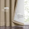 Elrene Home Fashions Harrow Solid Texture Blackout Single Window Curtain Panel, 52"x95", Linen