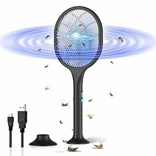 BOYON Bug Zapper Mosquito Killer Electric Fly Swatter Rechargeable Mosquitoes Ra