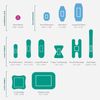First Aid Kit 130 Count Flex Fabric Bandages and Essentials Organized Tin