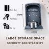 Decruil Smart Lock Box for Key with Code, Bluetooth APP Control Key Box Wall Mount and Hanging 2 Install Ways, Digital Lockbox for Keys Outdoor, Hide a Key Outside