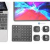 Bluetooth Wireless Wrench Type, Type-C Charging, Ultra-thin Metal Construction, Interlocking Connection, Bluetooth Numeric Keypad, Compatible with One-Handed Devices (White, Numeric Keypad)