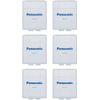 Panasonic BQ-CASE6SA Battery Storage Cases with 4AA or 5AAA Battery Capacity, 6 Pack
