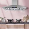 30" Wall Mount Range Hood Kitchen Stainless Steel 3-Speed Touch Control LED New