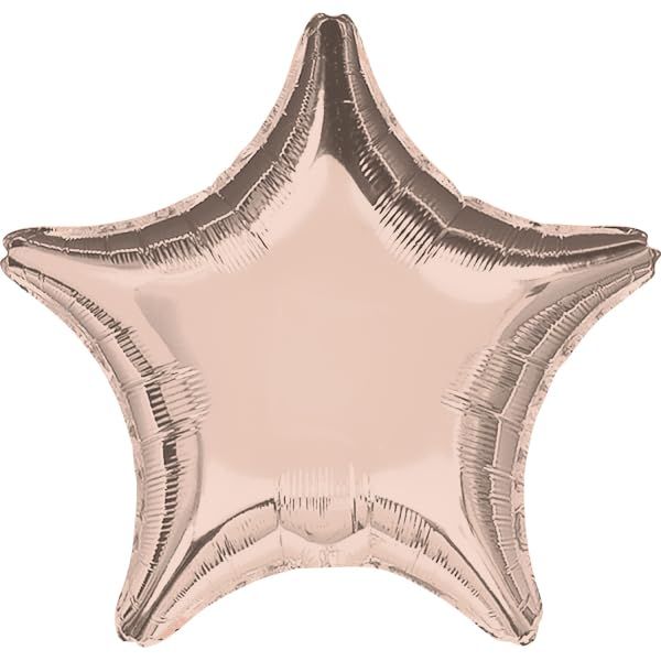 amscan 9914094 Rose Gold Star PKG
