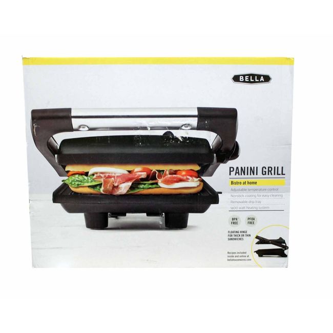 Bella Non-Stick Electric Panini Grill (Back Leg Cracked but Fixed)