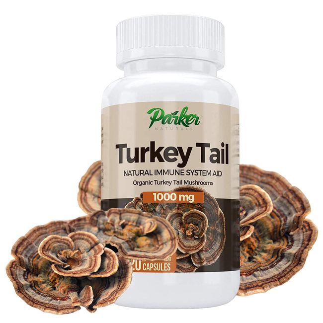 Parker Naturals Premium Organic Turkey Tail Mushroom Capsules Supports Immune System Health. Nature's Original Superfood. 120 Capsules …