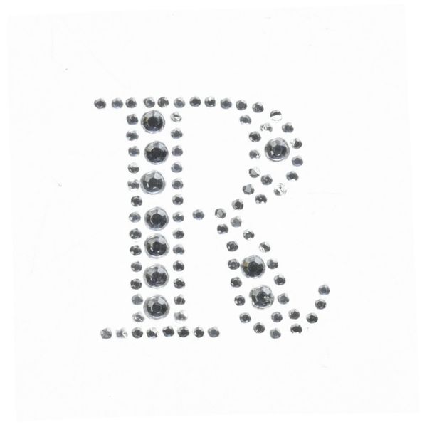 Kaiser Craft "R" Self-Adhesive Rhinestone Letter, Silver