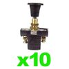 10x Universal Push Pull Switch (Long Mount) Replacement for Massey Ferguson Ford Tractor