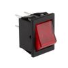 Arcolectric Illuminated DPST, On-Off Rocker Switch Panel Mount