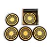 Eco-friendly A4 Paper 6pcs Round COASTERS With Box, Hotel Table Decor Small TABLE MATS Set Pack