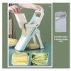 Safe Multifunctional Mandoline Slicer 5 in 1 Vegetable Chopper, Pro Food Chopper