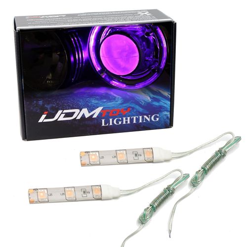 iJDMTOY 12000K Purple Devil Demon Eye LED Strips Modules Compatible with Projector Lens Retrofit