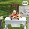 12 Pcs Wooden Wedding Lantern Centerpiece Rustic Wedding Table Decoration