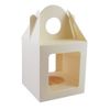 10 x Large Ivory Single Cupcake/Muffin/Fairy Cake Boxes with 2 Windows