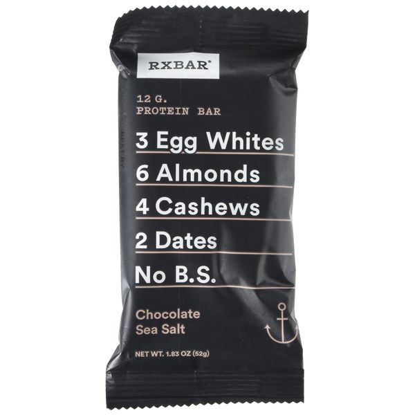 Rx Bar Chocolate Sea Salt, Protein Bar, 1.83 Oz, 12 Count