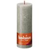 Bolsius kaars rustiek Sandy Grey 190/68 mm