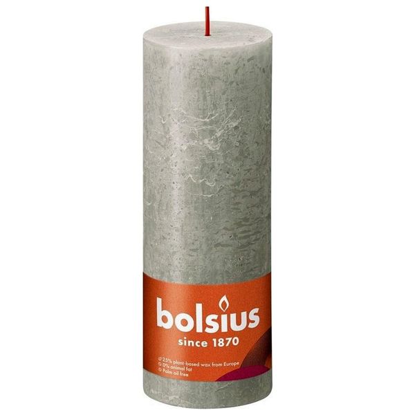 Bolsius kaars rustiek Sandy Grey 190/68 mm