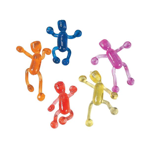 Fun Express Tumbling Sticky Men (4DZ) - Toys - 48 Pieces