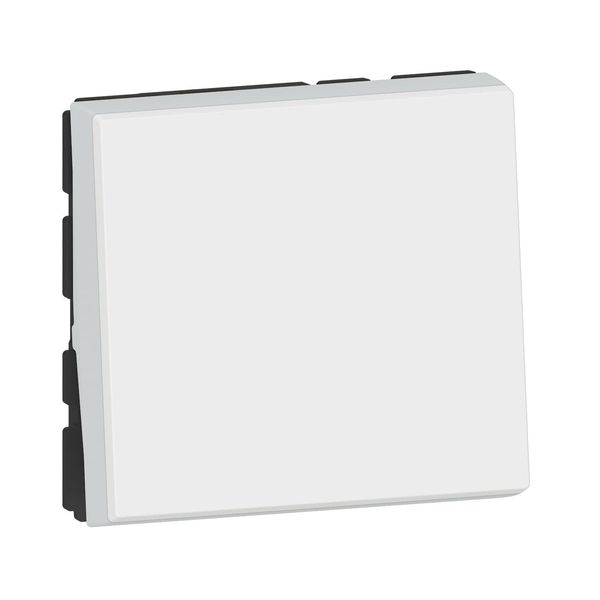 Legrand - Lichtschalter mit Mosaic-Anzeige, 6 A, 2 Module, Weiß