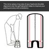 HH-GOLF Golf Putting Alignment Mirror, Portable Putting Training Aid, Improve Your Putting Setup,14.5cm x 31cm