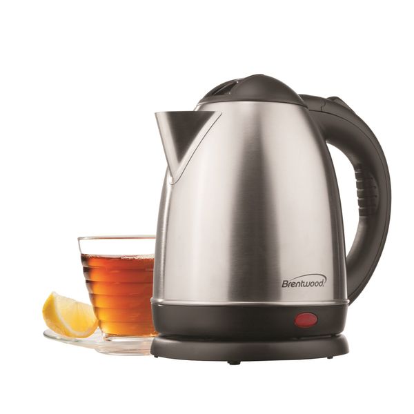 Brentwood KT-1780 1.5L Stainless Steel Cordless Electric Kettle,Silver