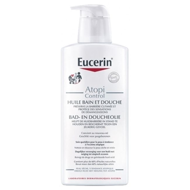 EUCERIN Atopy Control Shower Oil 400ml Abnormal Itching Trouble Skin Overseas Mail Order <br> ATOPICONTROL HUILE BAIN ET DOUCHE 400ml