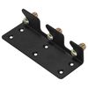 4 PCS Heavy-Duty Bed Rail Support Brackets,Three-Hook Bed Frame Fasteners (Black)