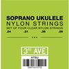 3rd Avenue Nylon Soprano Ukulele Strings – Standard C Tuning