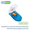 EZY DOSE Pill Cutter with Safety Shield and Magnifier, Daily Usage, Safely Cut Pills and Vitamins, Accurate and Easy Cutting, Color May Vary, BPA Free