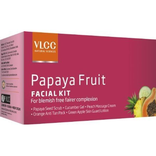 VLCC Papaya Fruit Facial Kit, 56.6g by VLCC