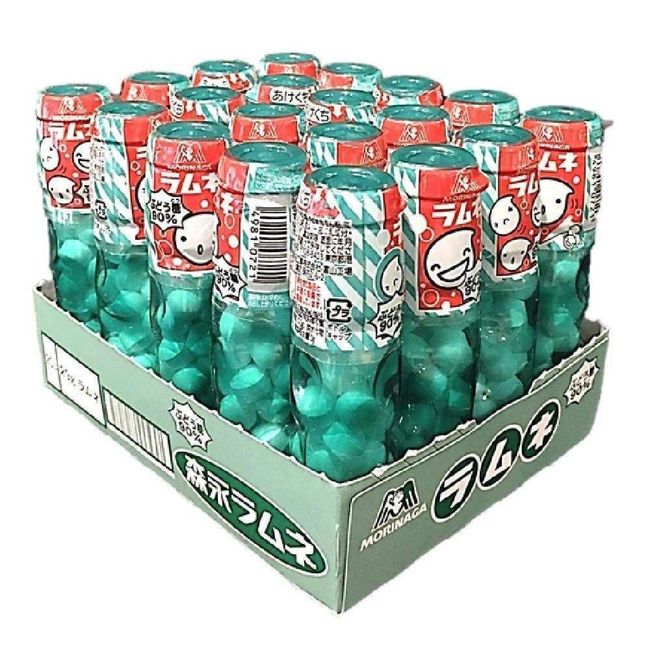 Morinaga Ramune Soda Candy 29g (Pack of 20 Bottles)
